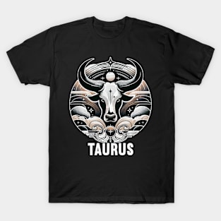 Floral Taurus Constellation T-Shirt